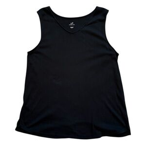 🖤 Classic J.Jill Black Pima Cotton Tank — Size L